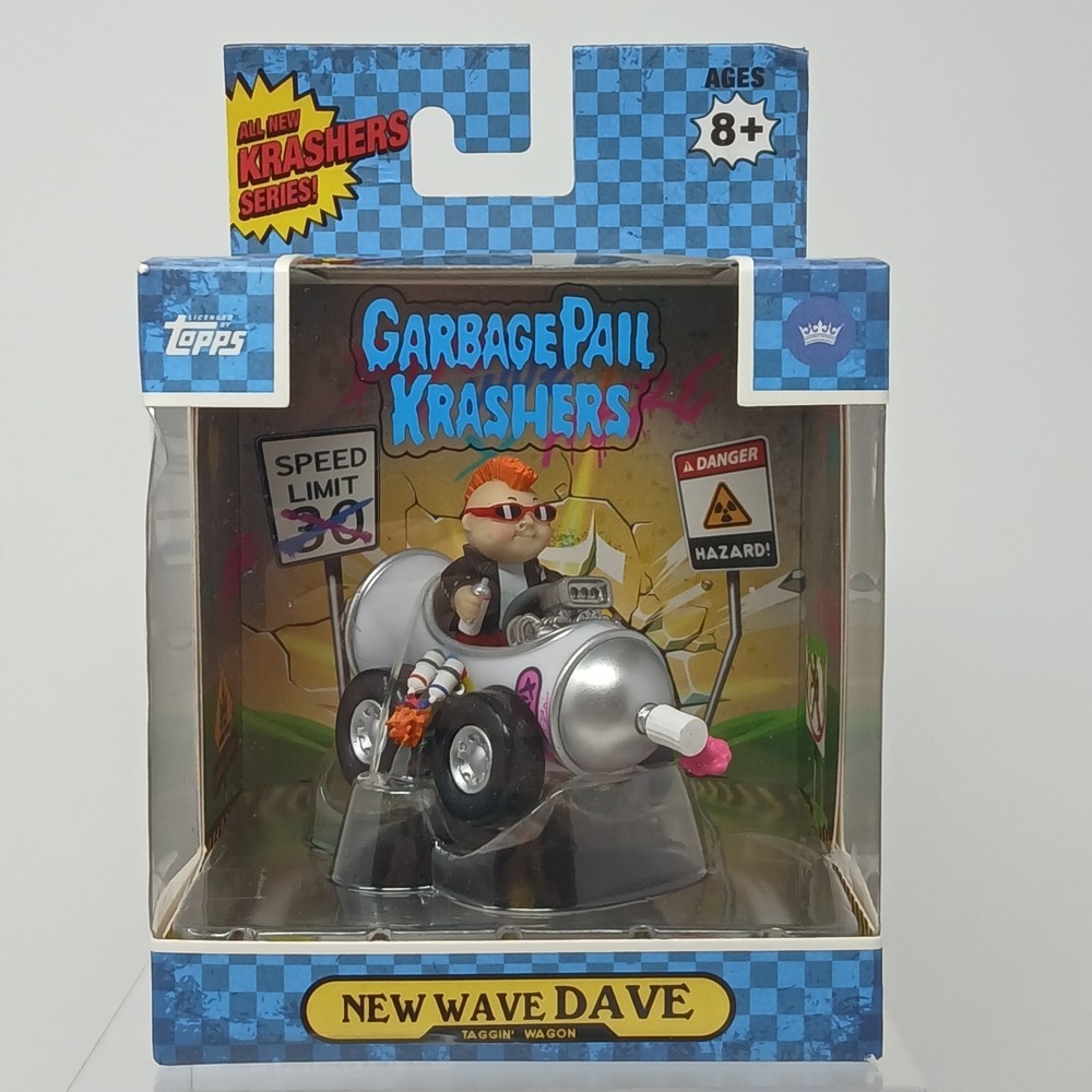 Garbage Pail‎ Krashers New Wave Dave Taggin' Wagon Topps GPK Garbage Pail Kids